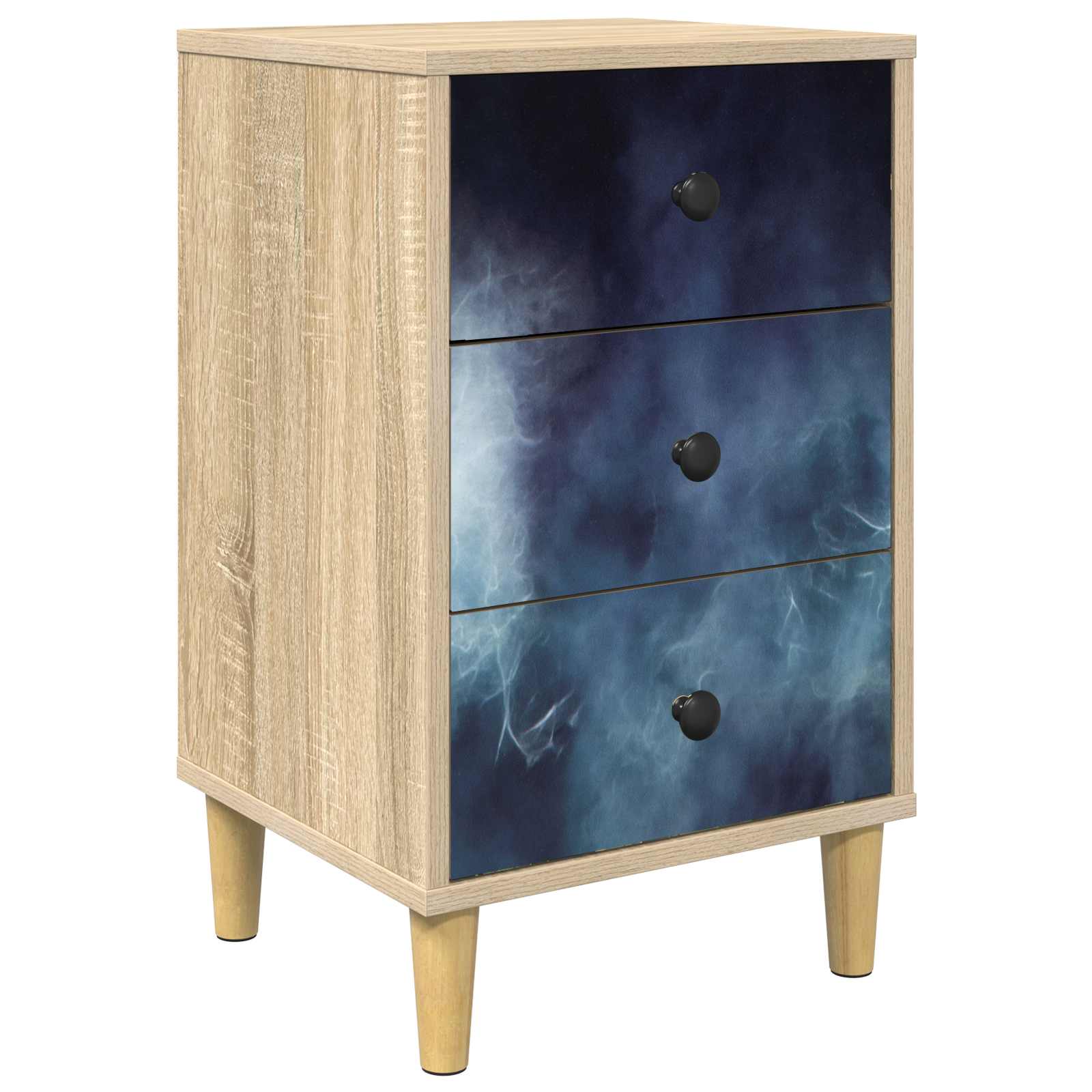 vidaXL Szafka Nocna RAALTE dąb Sonoma 36 x 33 x 60 cm