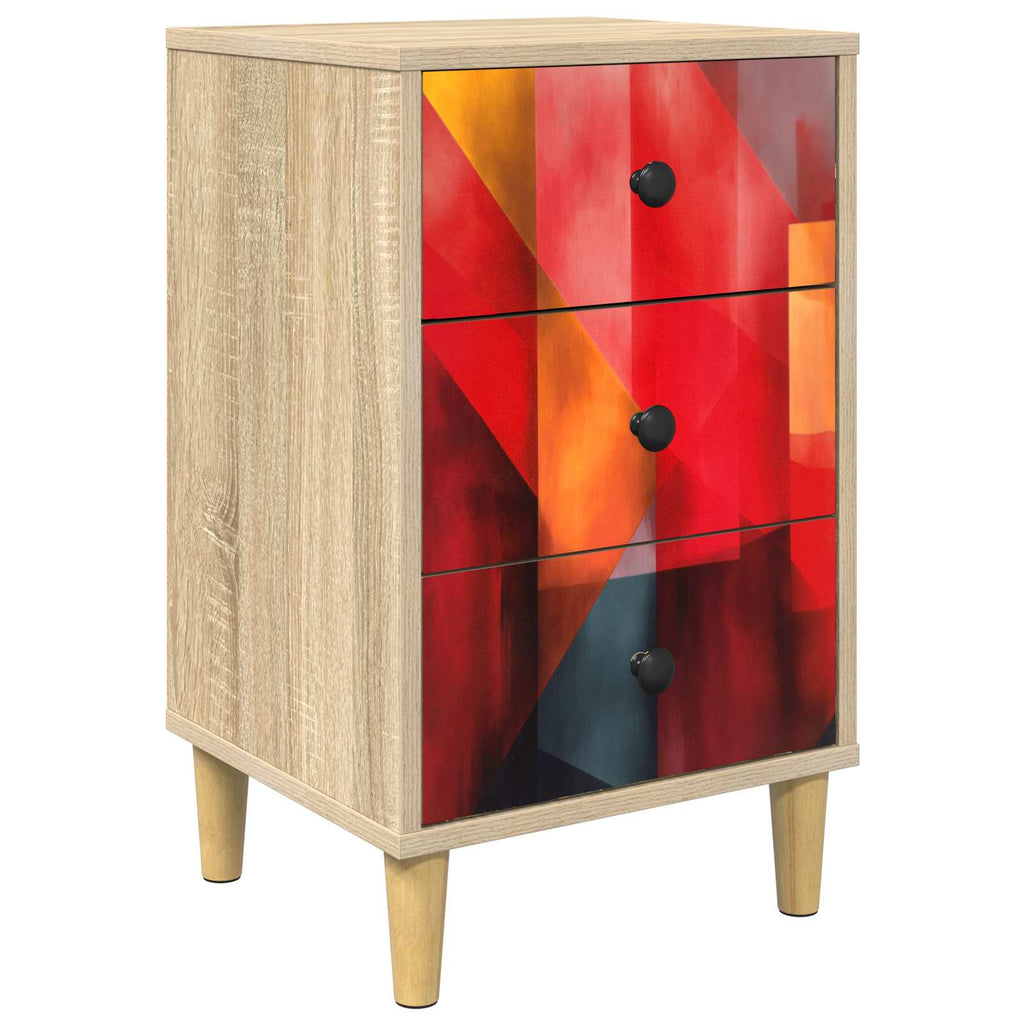 vidaXL Szafka Nocna HEESCH dąb Sonoma 36 x 33 x 60 cm