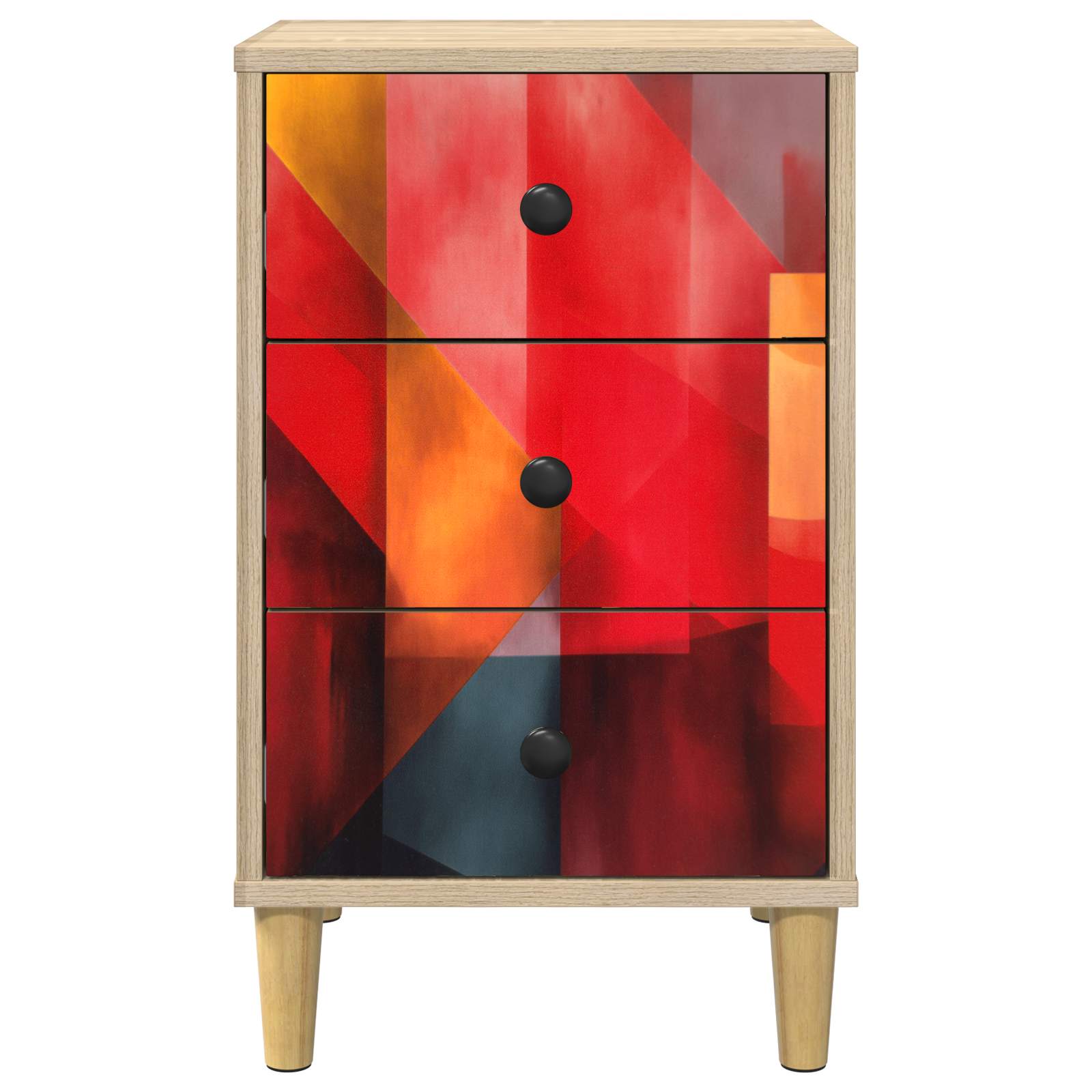vidaXL Szafka Nocna HEESCH dąb Sonoma 36 x 33 x 60 cm