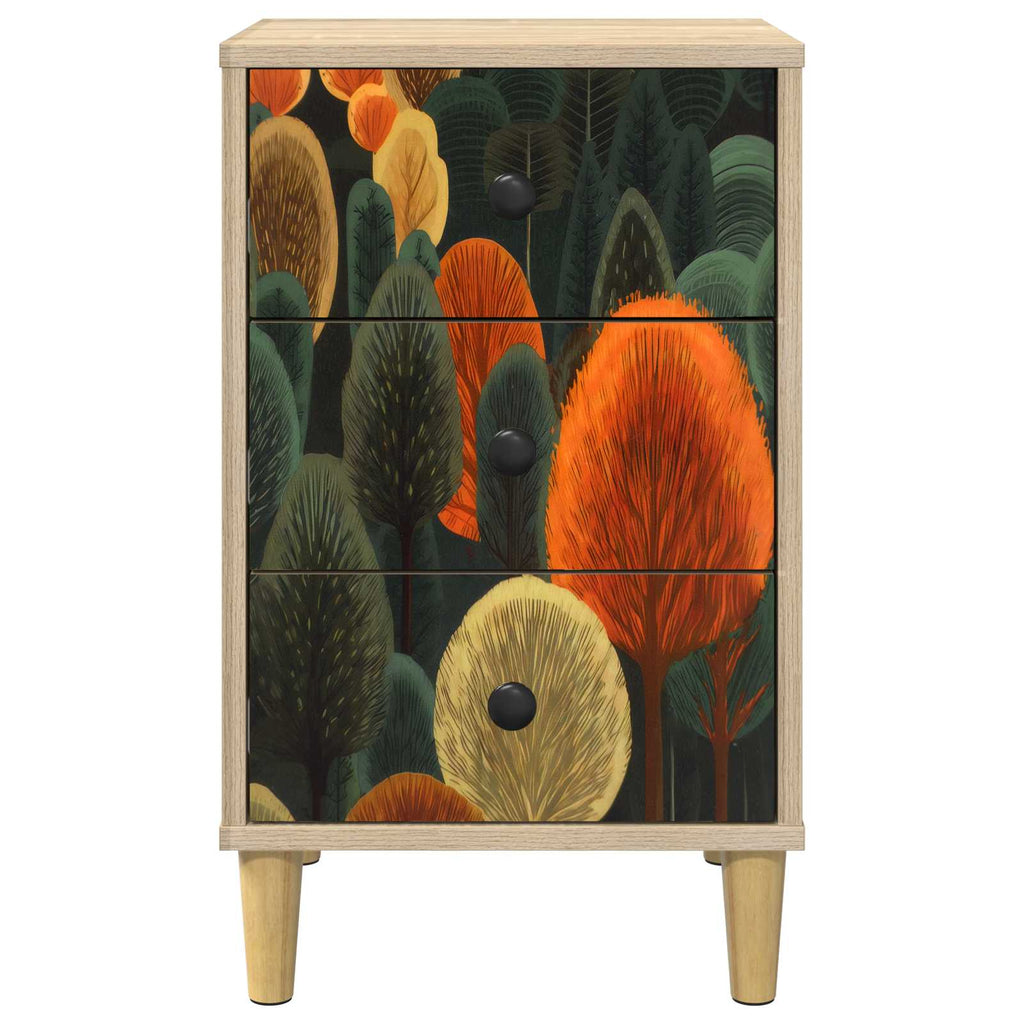 vidaXL Szafka Nocna ZAANDAM 2 szt. dąb Sonoma 36 x 33 x 60 cm
