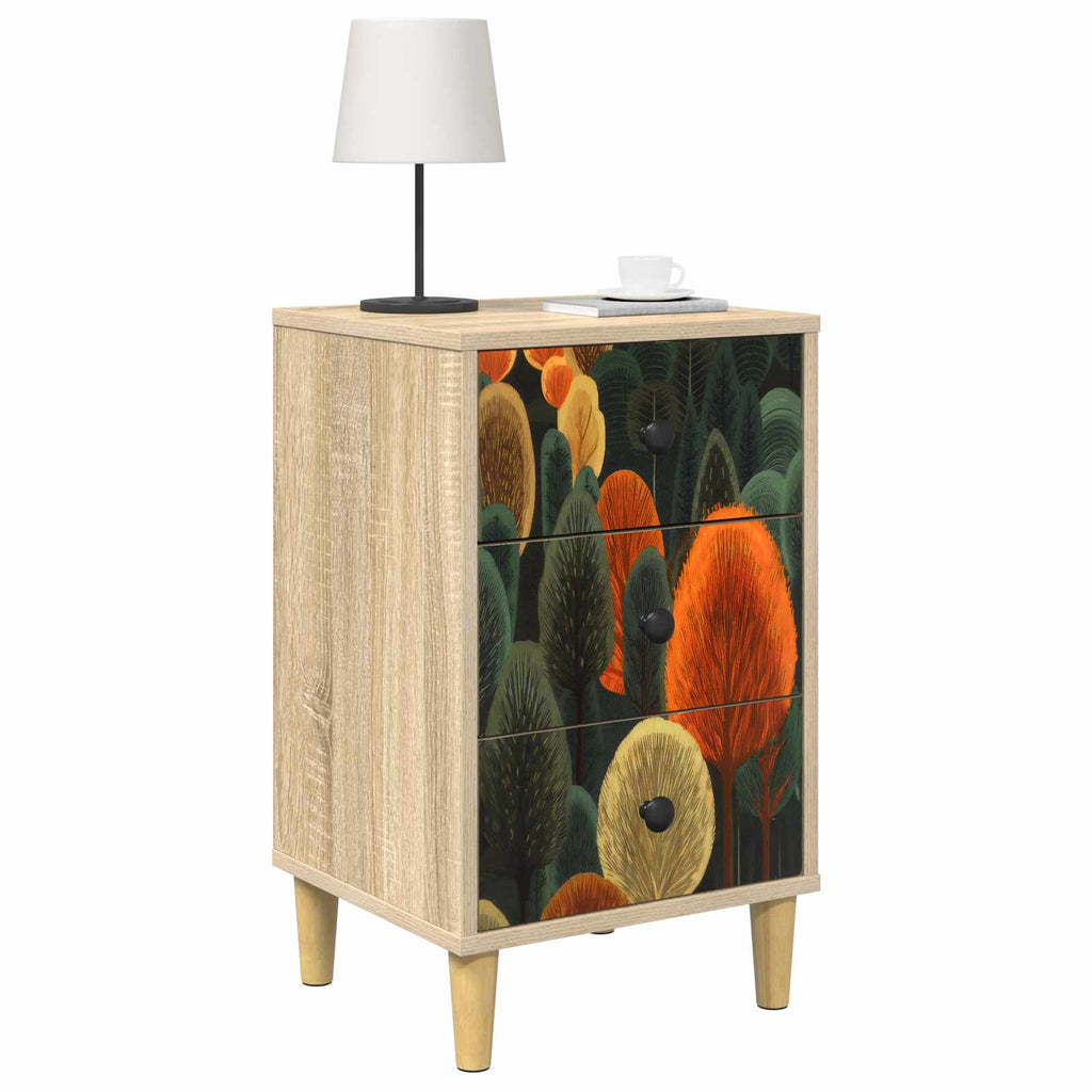 vidaXL Szafka Nocna ZAANDAM 2 szt. dąb Sonoma 36 x 33 x 60 cm