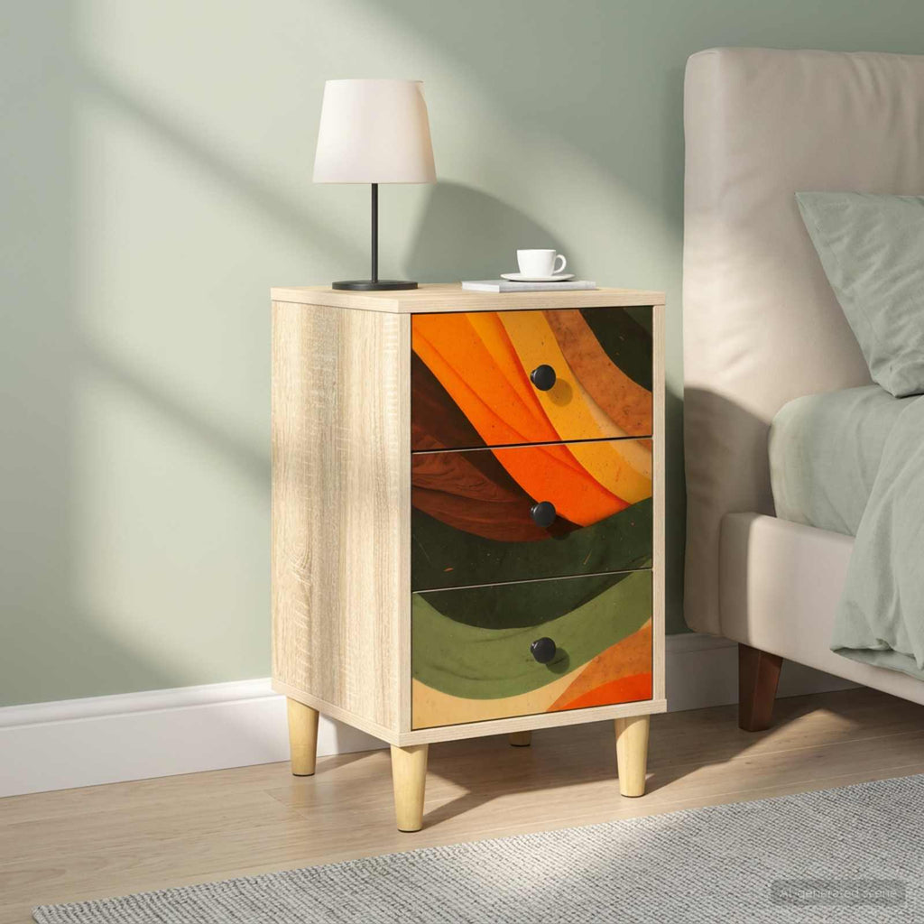 vidaXL Szafka Nocna BONN 2 szt. dąb Sonoma 36 x 33 x 60 cm