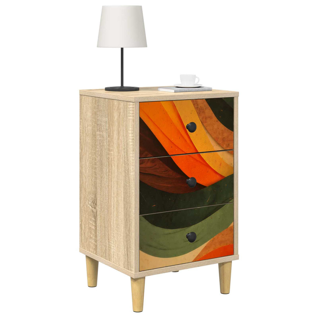vidaXL Szafka Nocna BONN 2 szt. dąb Sonoma 36 x 33 x 60 cm