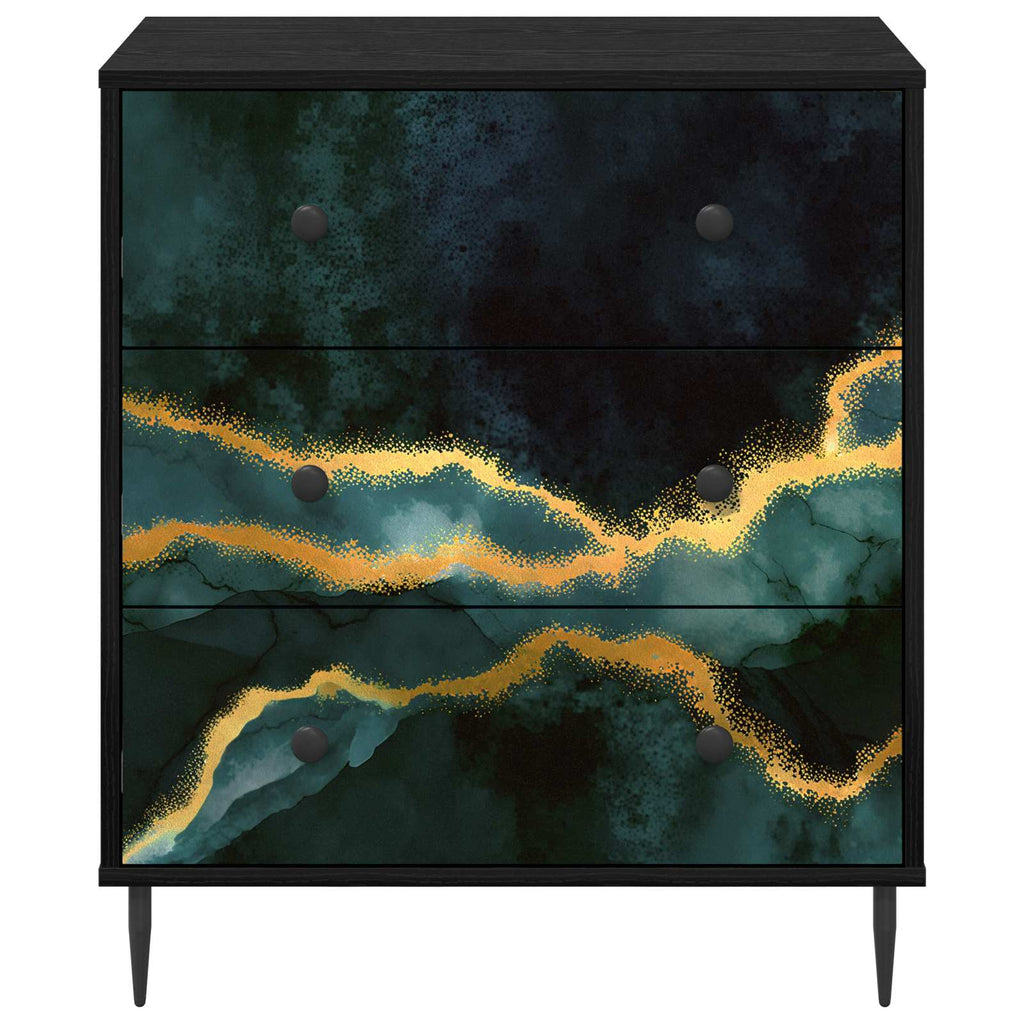 vidaXL Komoda z szufladami WIJHE 66 x 36,5 x 76 cm Drewno inżynieryjne