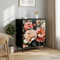 vidaXL Komoda z szufladami BORNE Jasny print peonii 66 x 36,5 x 76 cm