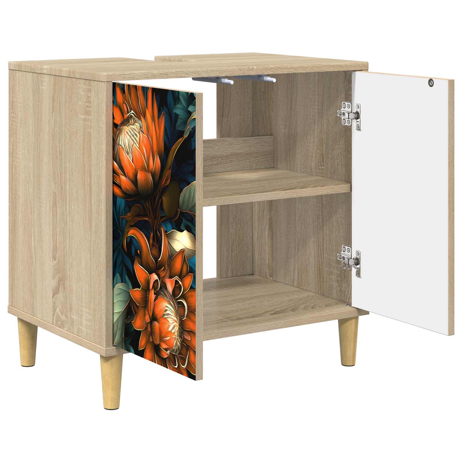 vidaXL Szafka Łazienkowa LOCHEM Sonoma 60 x 40 x 60 cm
