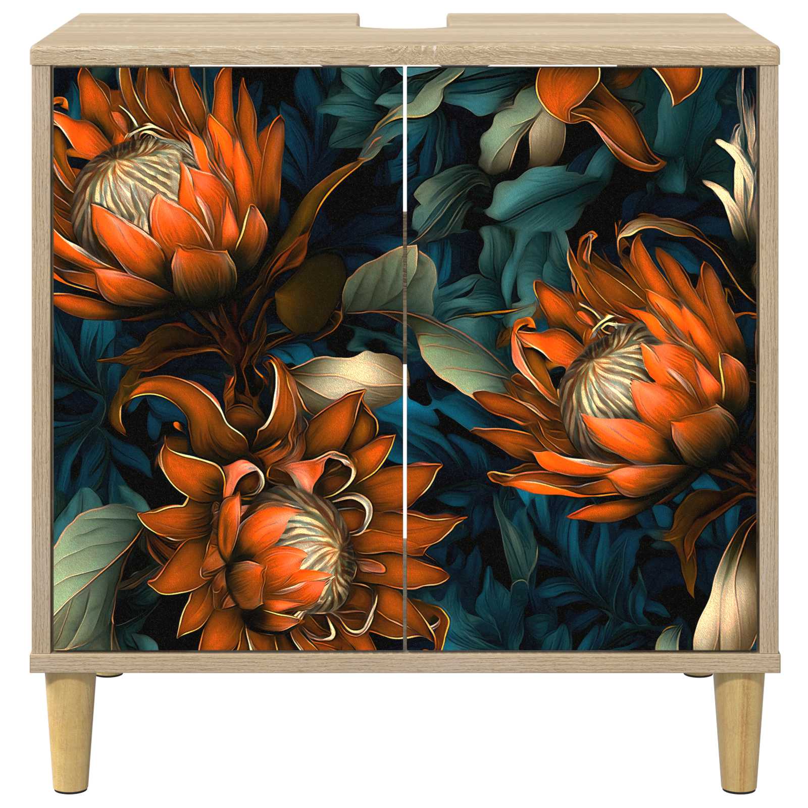 vidaXL Szafka Łazienkowa LOCHEM Sonoma 60 x 40 x 60 cm
