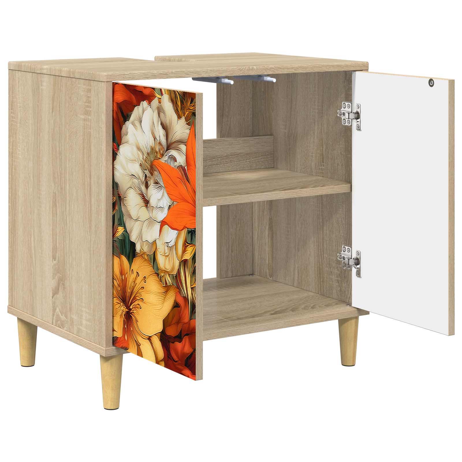 vidaXL Szafka Łazienkowa GENNEP Sonoma 60 x 40 x 60 cm