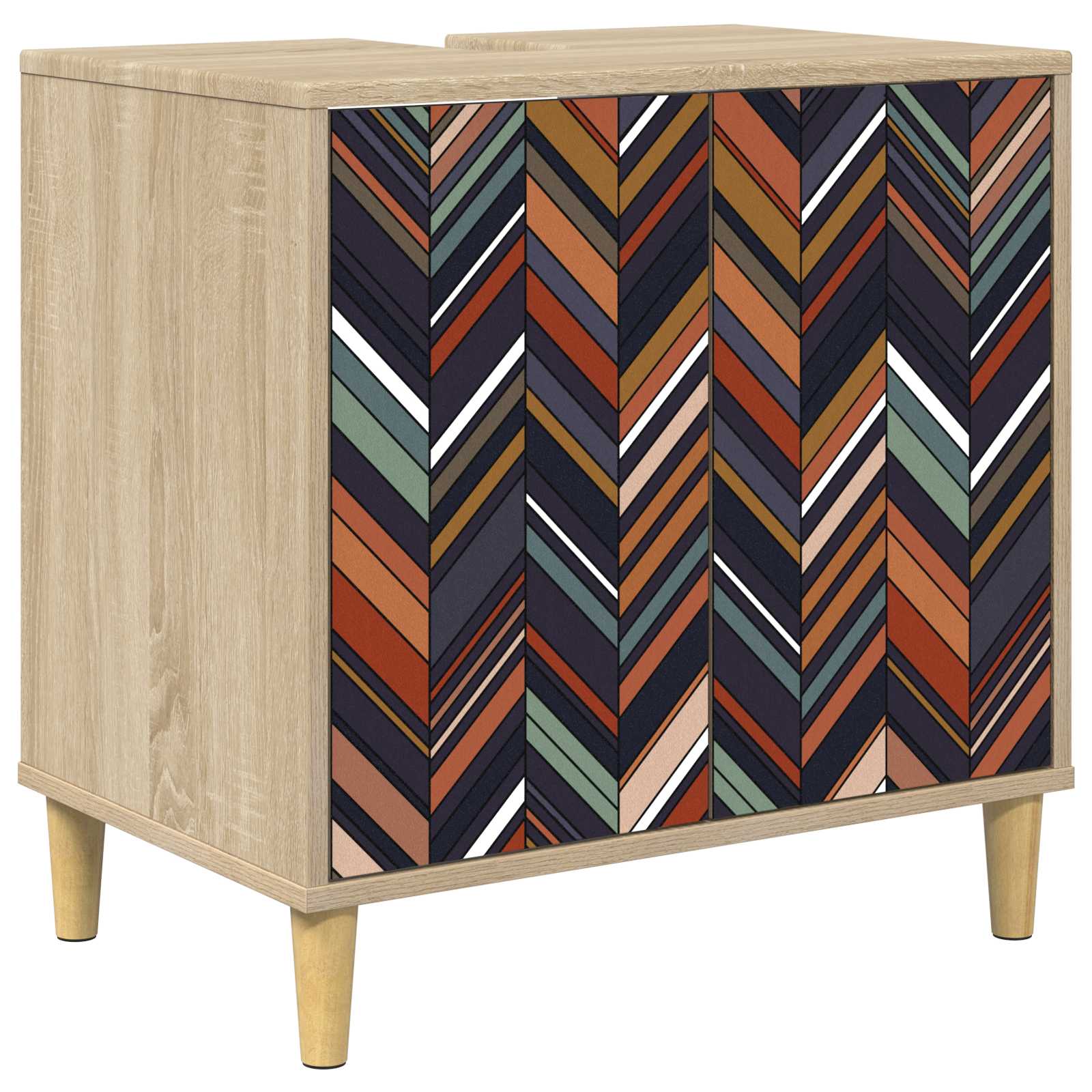 vidaXL Szafka Łazienkowa OMMEN Sonoma 60 x 40 x 60 cm