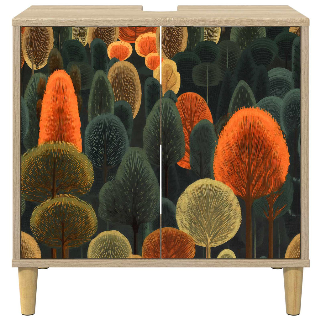 vidaXL Szafka Łazienkowa ZAANDAM Sonoma 60 x 40 x 60 cm