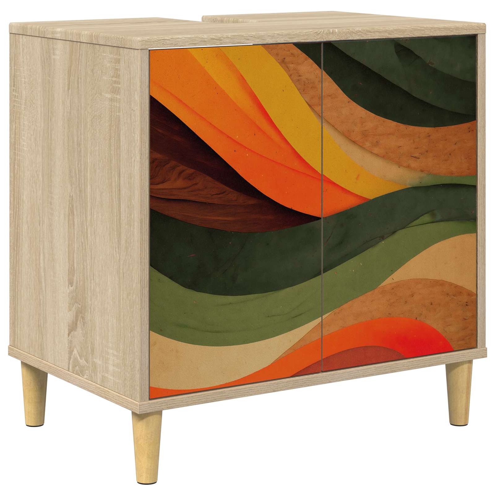 vidaXL Szafka Łazienkowa BONN Sonoma 60 x 40 x 60 cm