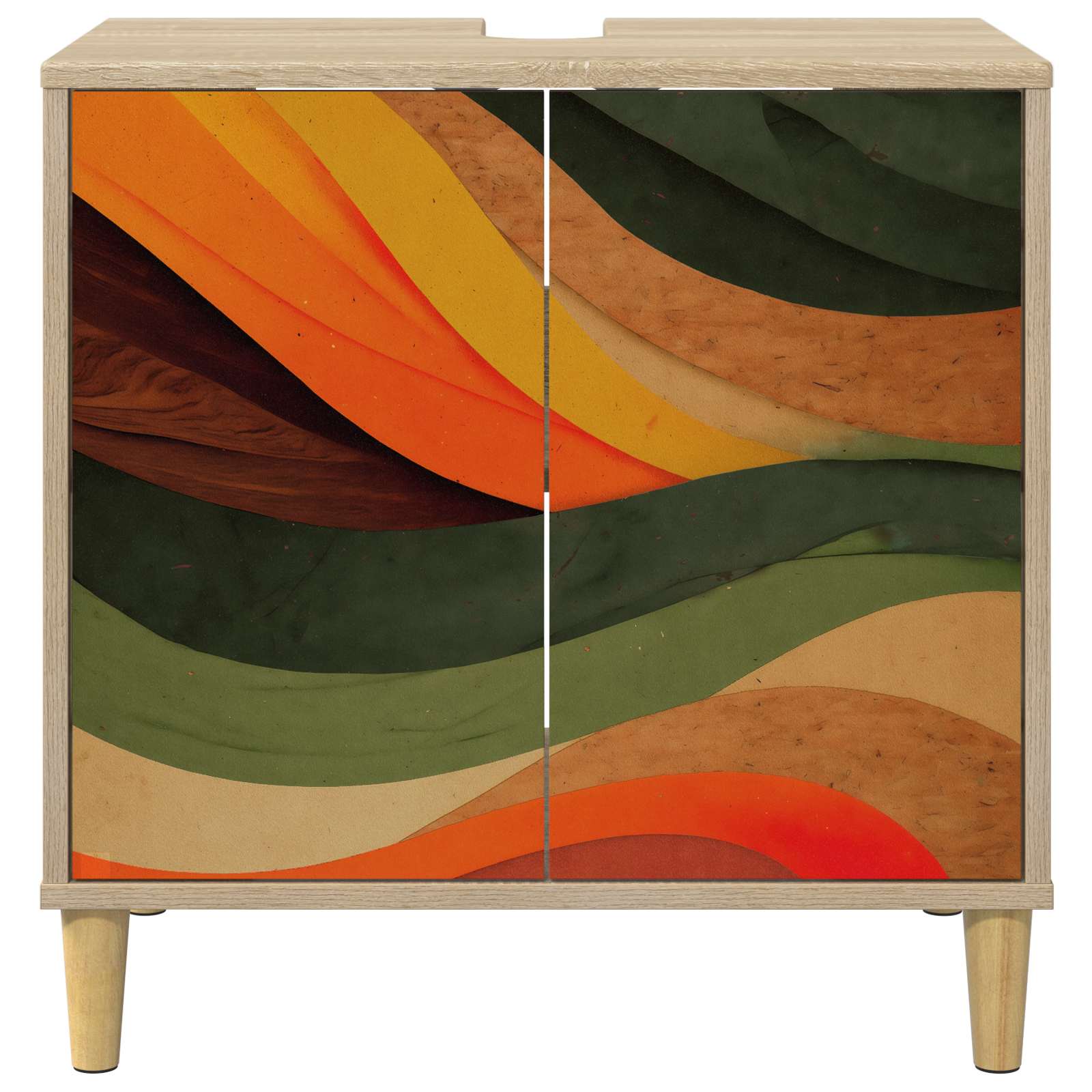 vidaXL Szafka Łazienkowa BONN Sonoma 60 x 40 x 60 cm