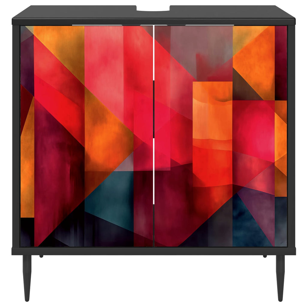 vidaXL Szafka Łazienkowa HEESCH Czarny dąb 60 x 40 x 61 cm