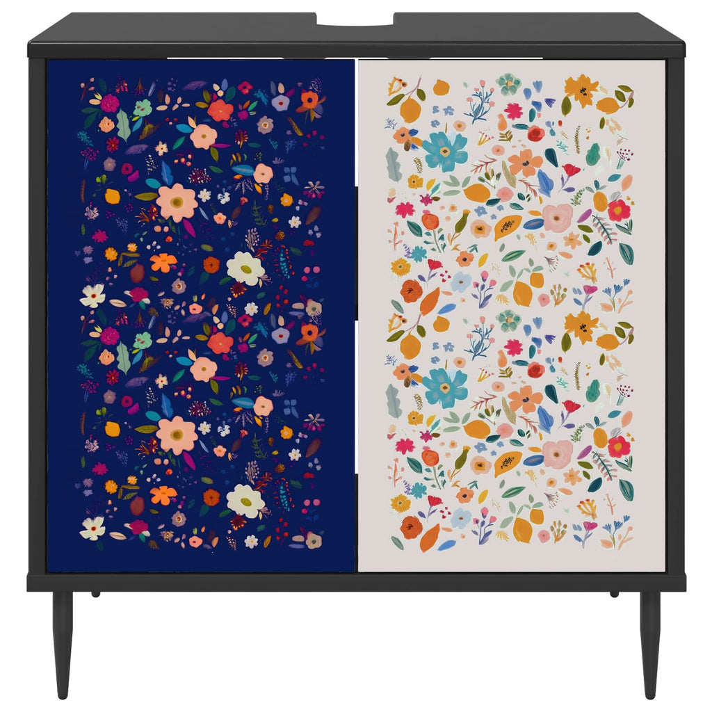 vidaXL Szafka Łazienkowa MAINZ Czarny dąb 60 x 40 x 61 cm