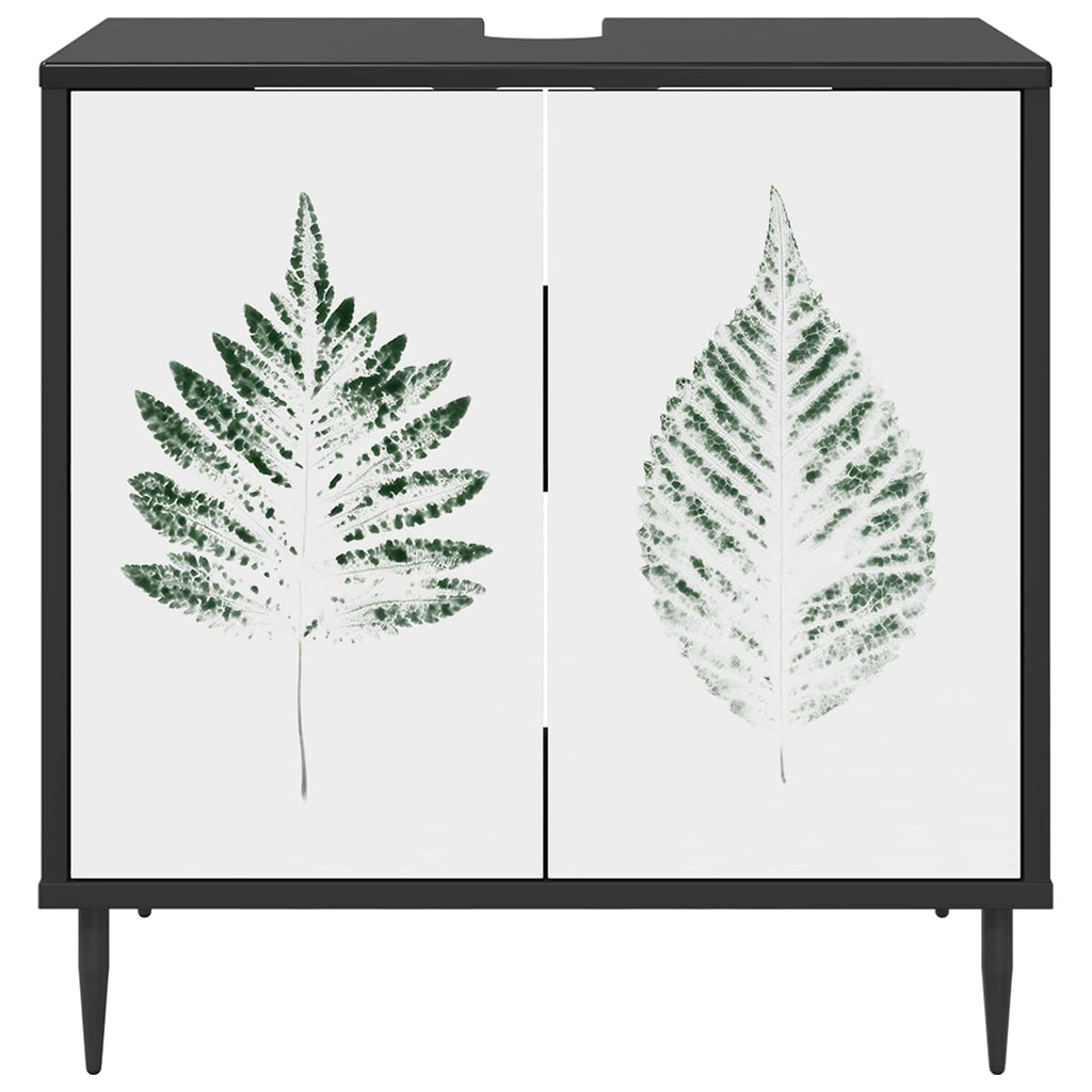 vidaXL Szafka Łazienkowa HANAU Czarny dąb 60 x 40 x 61 cm