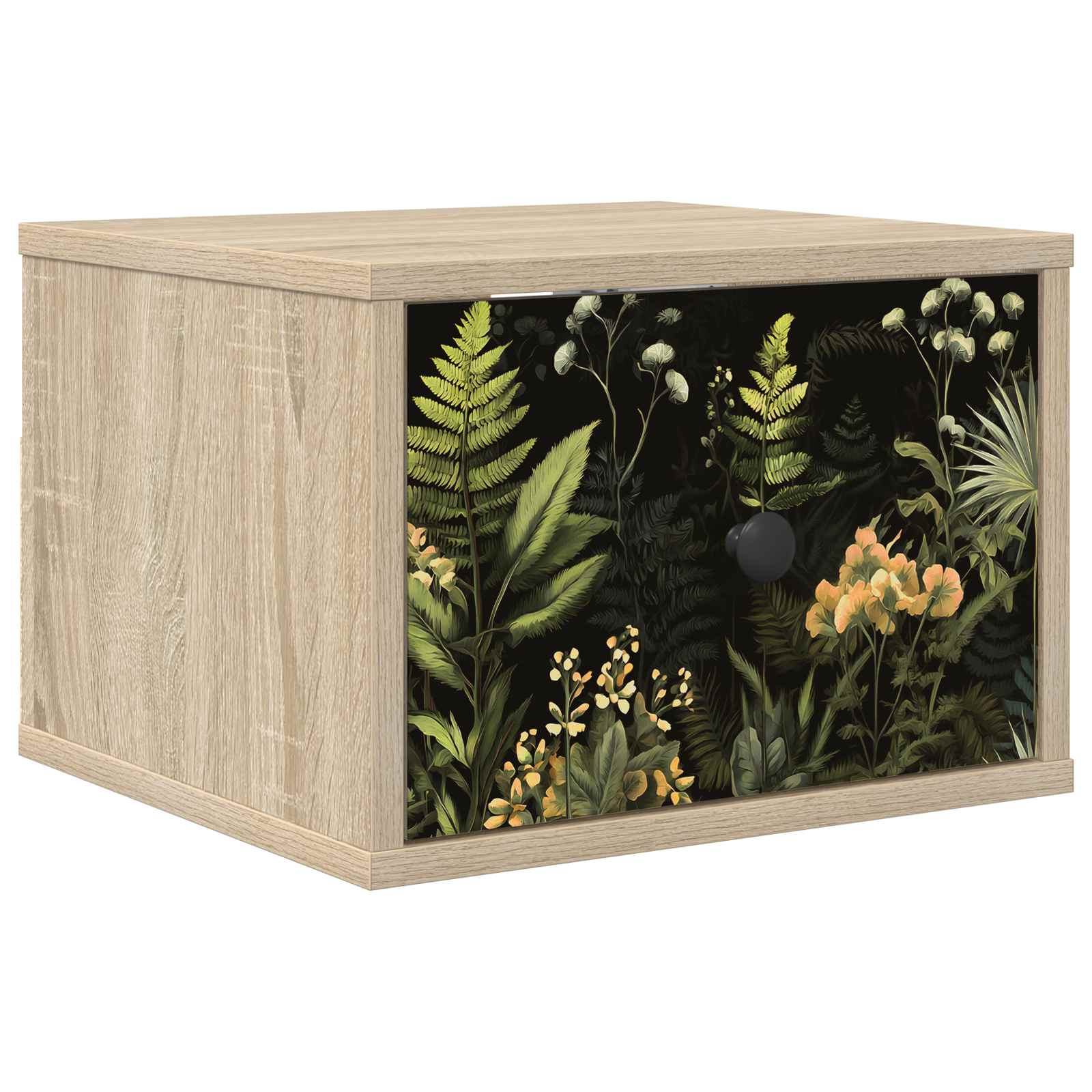 vidaXL Ścienny stolik nocny RHENEN dąb Sonoma 36 x 33 x 25 cm