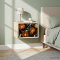 vidaXL Ścienny stolik nocny LOCHEM dąb Sonoma 36 x 33 x 25 cm