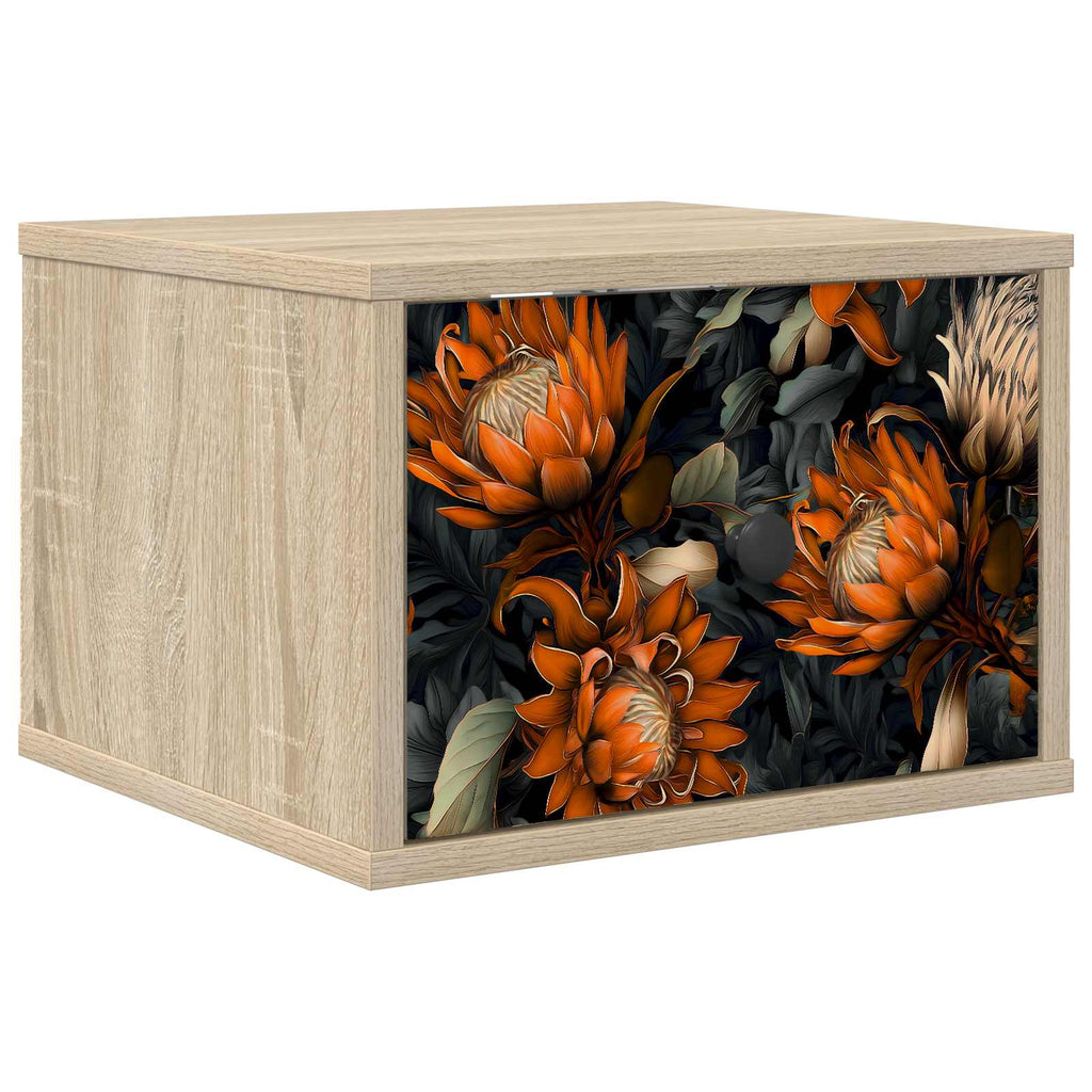 vidaXL Ścienny stolik nocny LOCHEM dąb Sonoma 36 x 33 x 25 cm