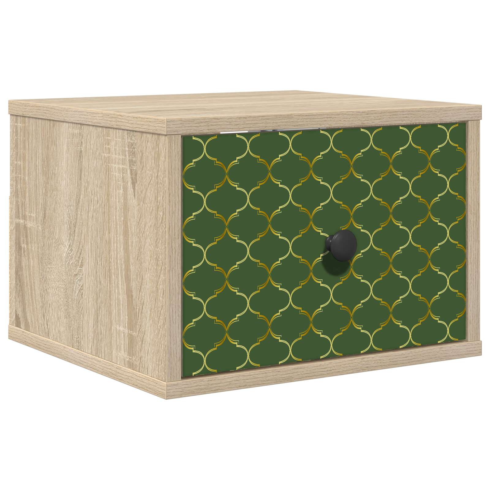 vidaXL Ścienny stolik nocny GELEEN dąb Sonoma 36 x 33 x 25 cm