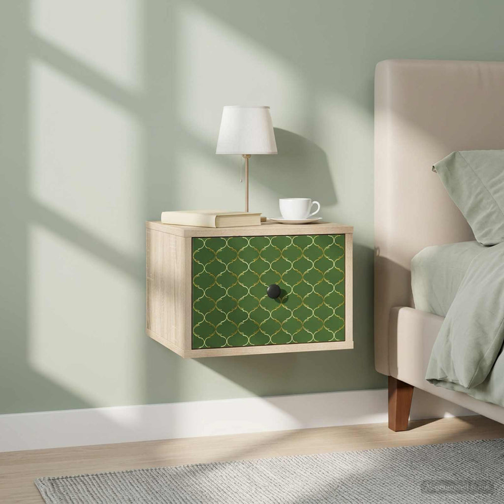 vidaXL Ścienny stolik nocny GELEEN 2 szt. dąb Sonoma 36 x 33 x 25 cm