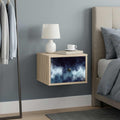 vidaXL Ścienny stolik nocny RAALTE dąb Sonoma 36 x 33 x 25 cm
