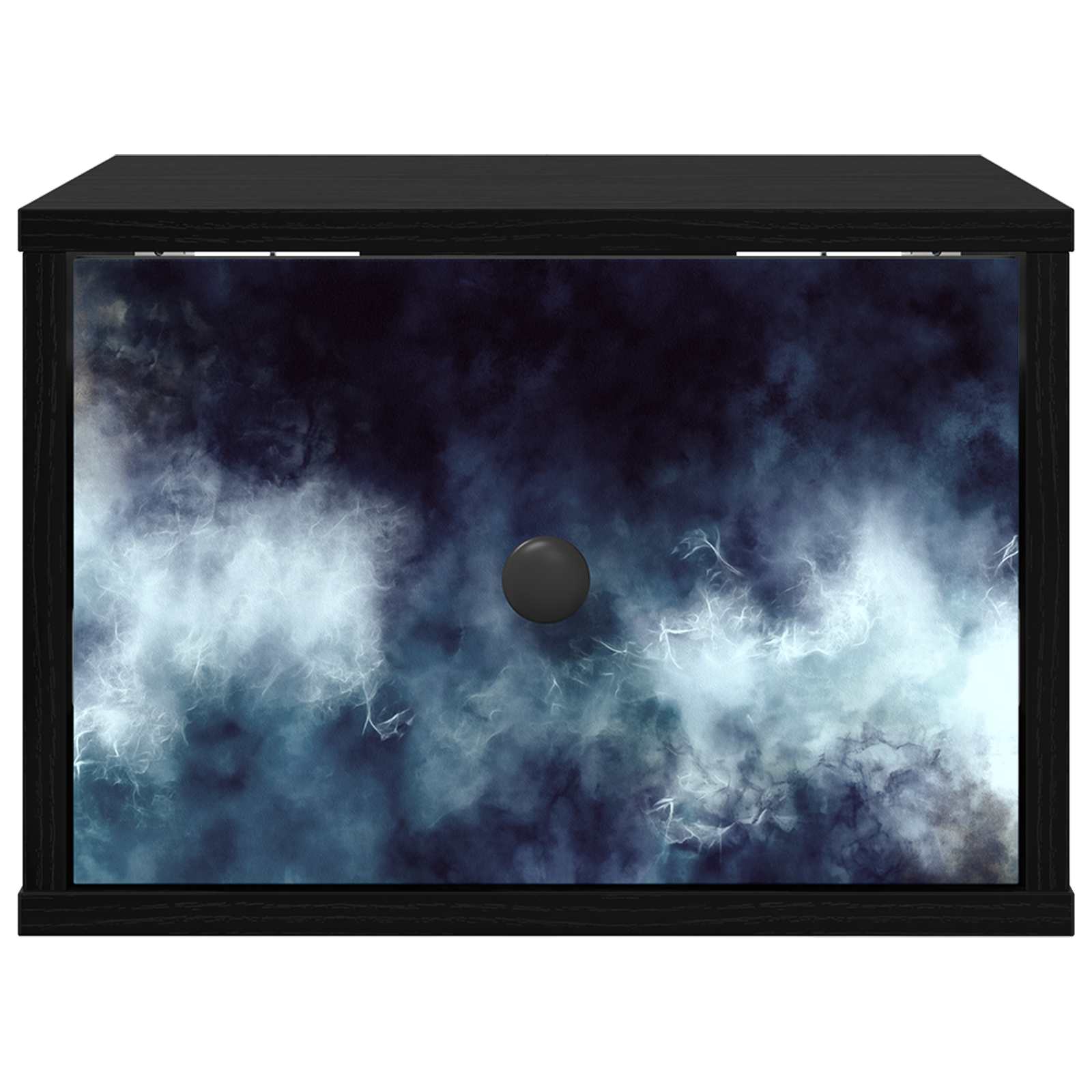 vidaXL Ścienny stolik nocny RAALTE 2 szt. Czarny dąb 36 x 33 x 25 cm