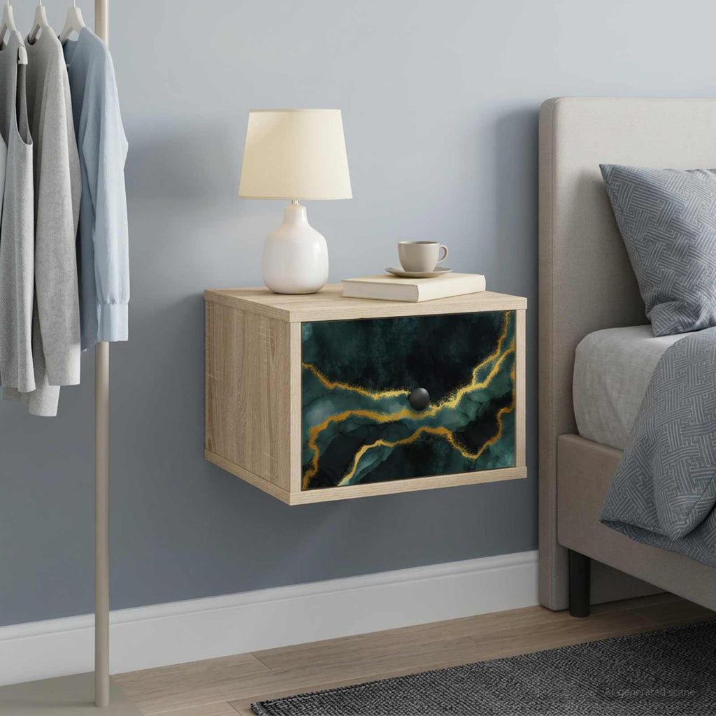 vidaXL Ścienny stolik nocny WIJHE 2 szt. dąb Sonoma 36 x 33 x 25 cm