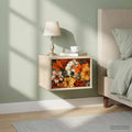 vidaXL Ścienny stolik nocny GENNEP dąb Sonoma 36 x 33 x 25 cm