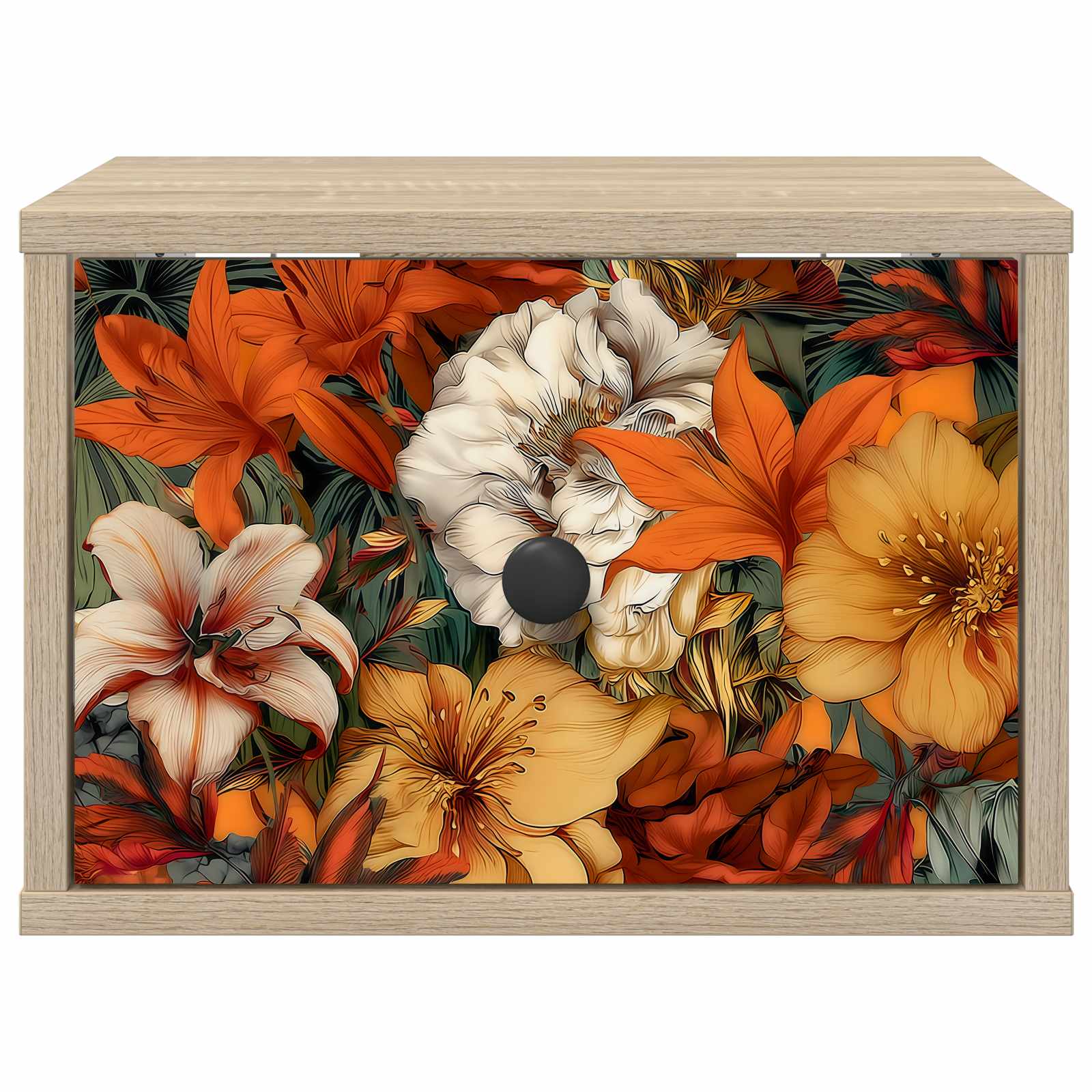 vidaXL Ścienny stolik nocny GENNEP dąb Sonoma 36 x 33 x 25 cm