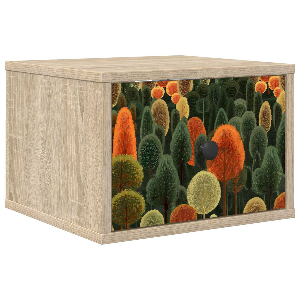 vidaXL Ścienny stolik nocny ZAANDAM dąb Sonoma 36 x 33 x 25 cm