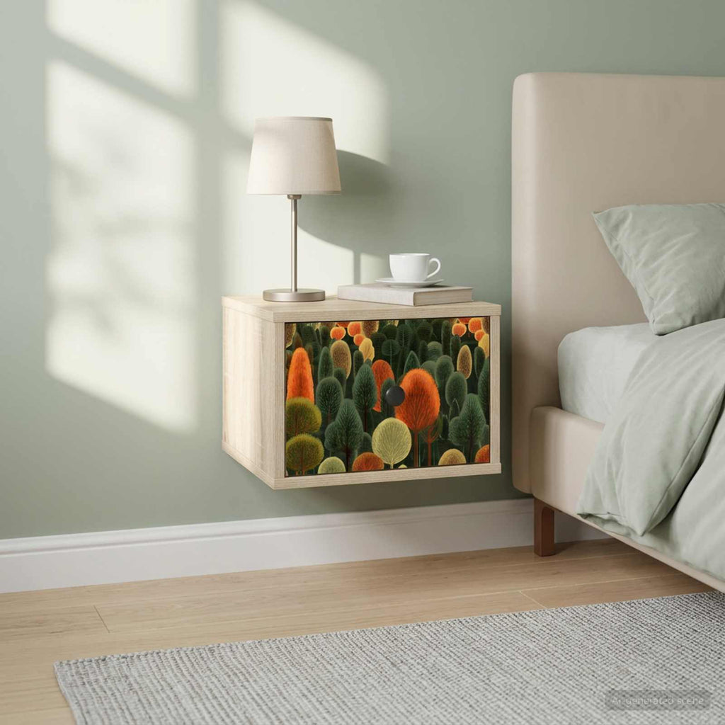 vidaXL Ścienny stolik nocny ZAANDAM 2 szt. dąb Sonoma 36 x 33 x 25 cm