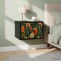 vidaXL Ścienny stolik nocny ZAANDAM Czarny dąb 36 x 33 x 25 cm