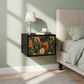 vidaXL Ścienny stolik nocny ZAANDAM 2 szt. Czarny dąb 36 x 33 x 25 cm