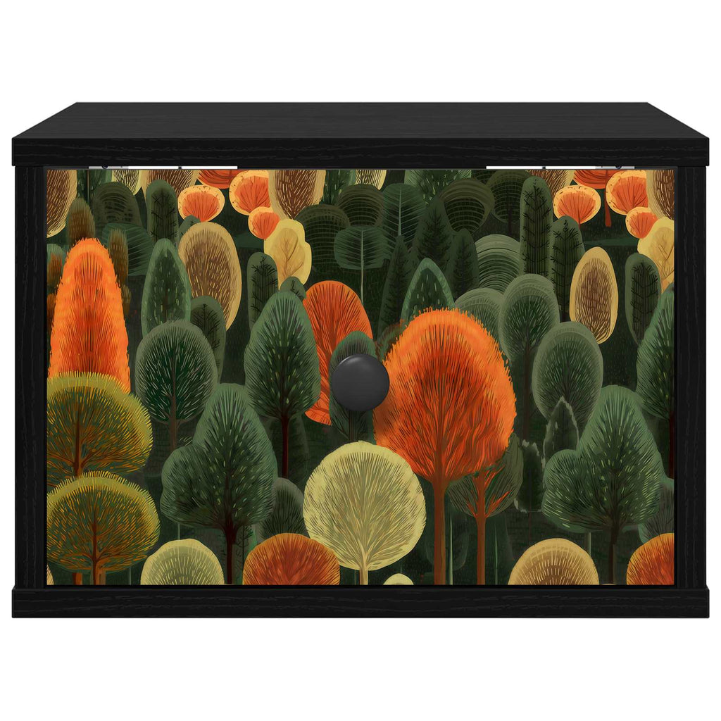 vidaXL Ścienny stolik nocny ZAANDAM 2 szt. Czarny dąb 36 x 33 x 25 cm