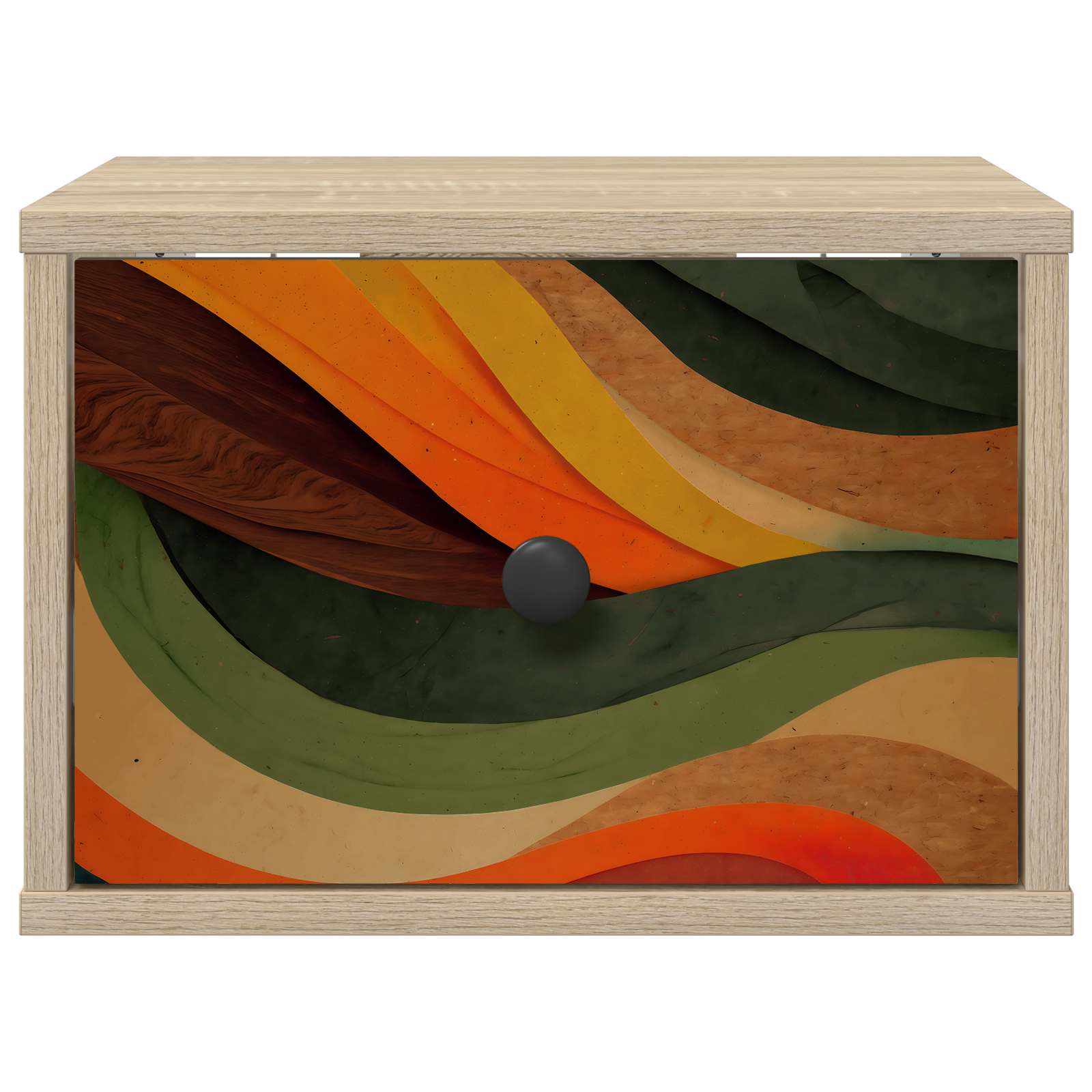 vidaXL Ścienny stolik nocny BONN dąb Sonoma 36 x 33 x 25 cm