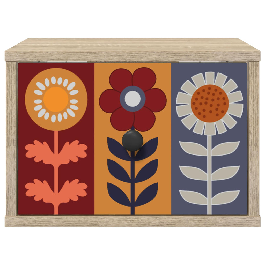 vidaXL Ścienny stolik nocny ESSEN 2 szt. dąb Sonoma 36 x 33 x 25 cm