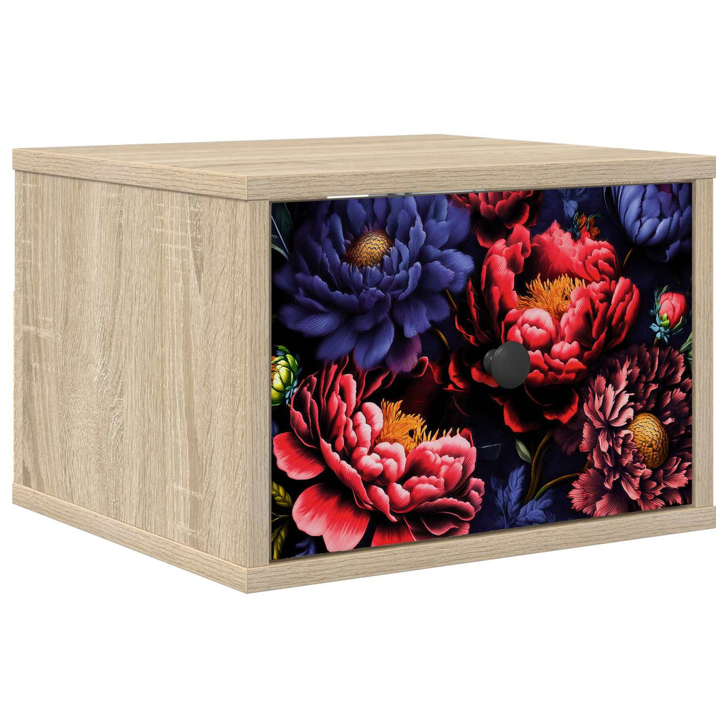 vidaXL Ścienny stolik nocny KIEL dąb Sonoma 36 x 33 x 25 cm