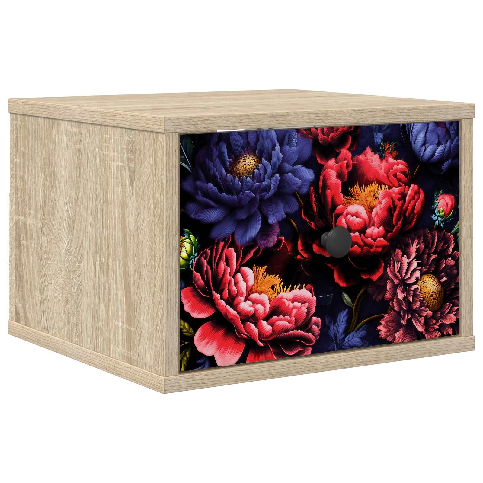 vidaXL Ścienny stolik nocny KIEL dąb Sonoma 36 x 33 x 25 cm