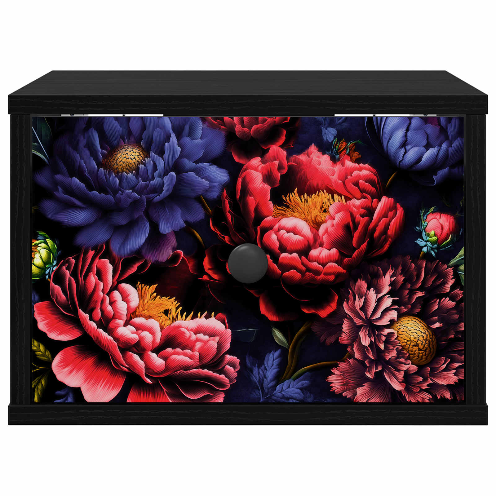 vidaXL Ścienny stolik nocny KIEL 2 szt. Czarny dąb 36 x 33 x 25 cm
