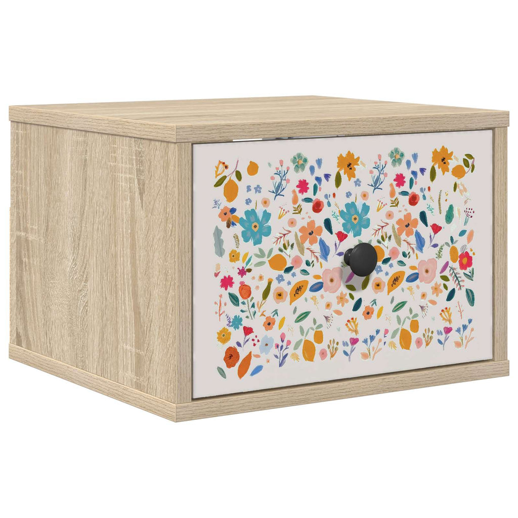 vidaXL Ścienny stolik nocny MAINZ dąb Sonoma 36 x 33 x 25 cm