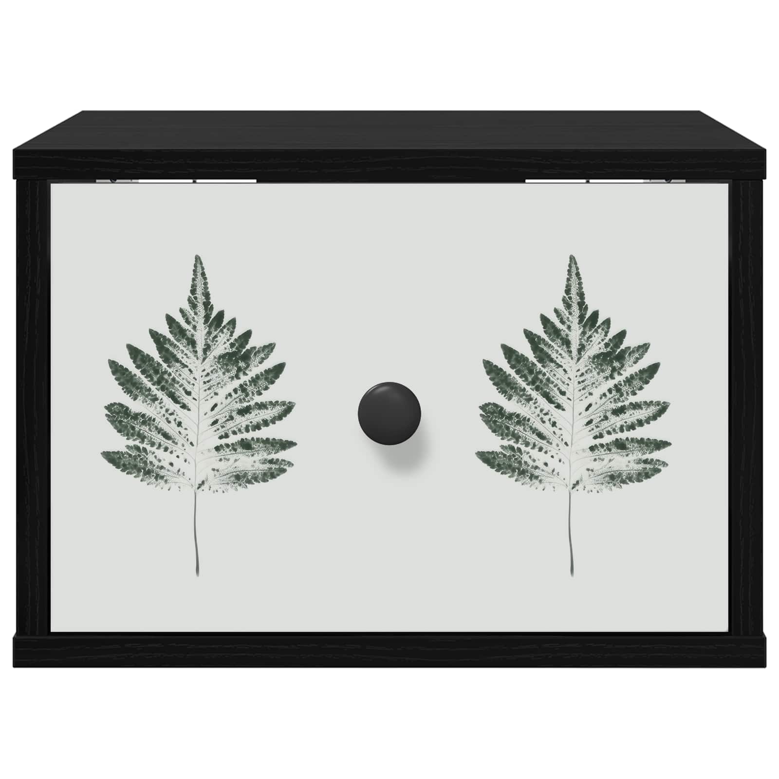 vidaXL Ścienny stolik nocny HANAU 2 szt. Czarny dąb 36 x 33 x 25 cm