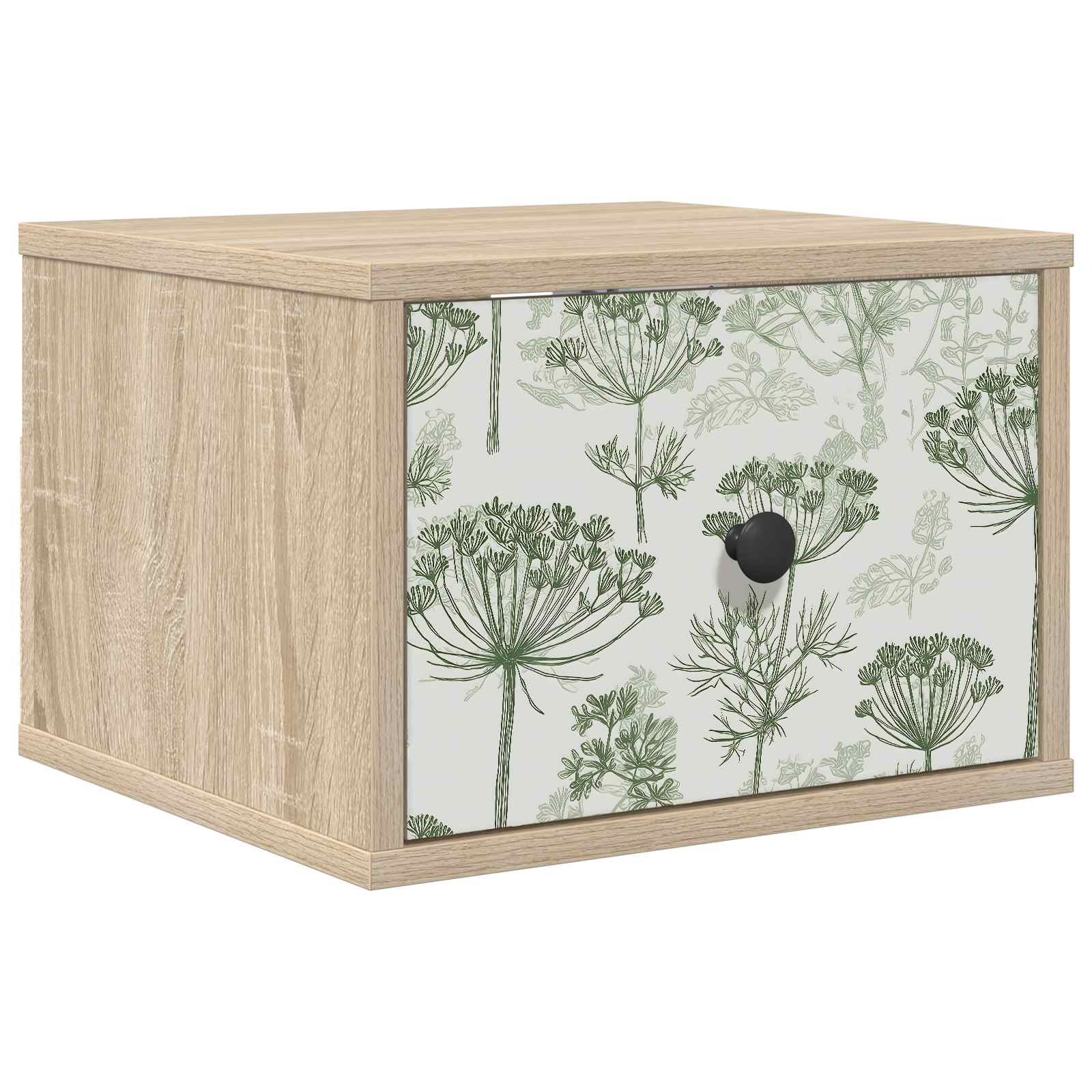 vidaXL Ścienny stolik nocny GOTHA dąb Sonoma 36 x 33 x 25 cm