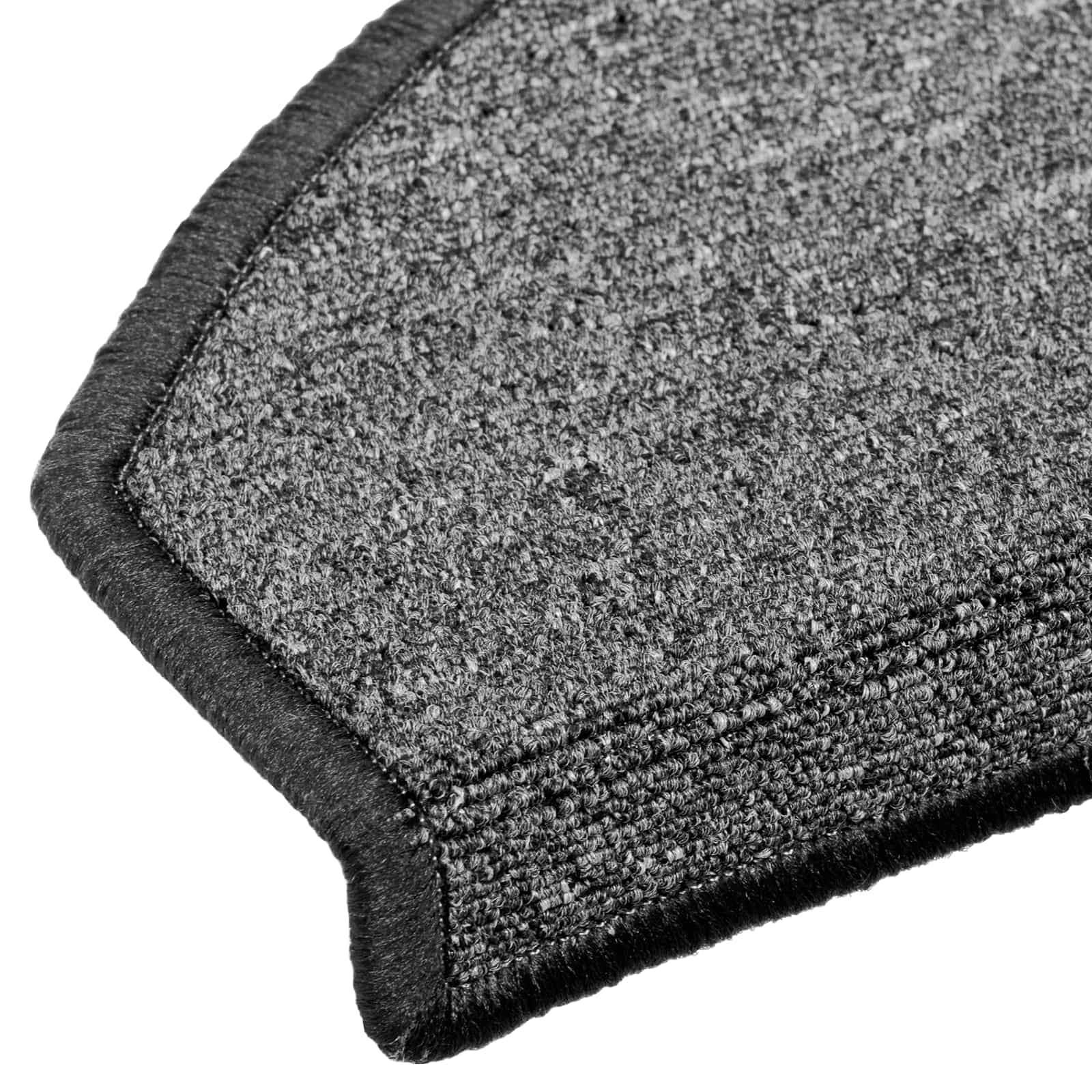 vidaXL Samoprzylepne maty na schody Półokrąg 15 pcs ciemnoszary
