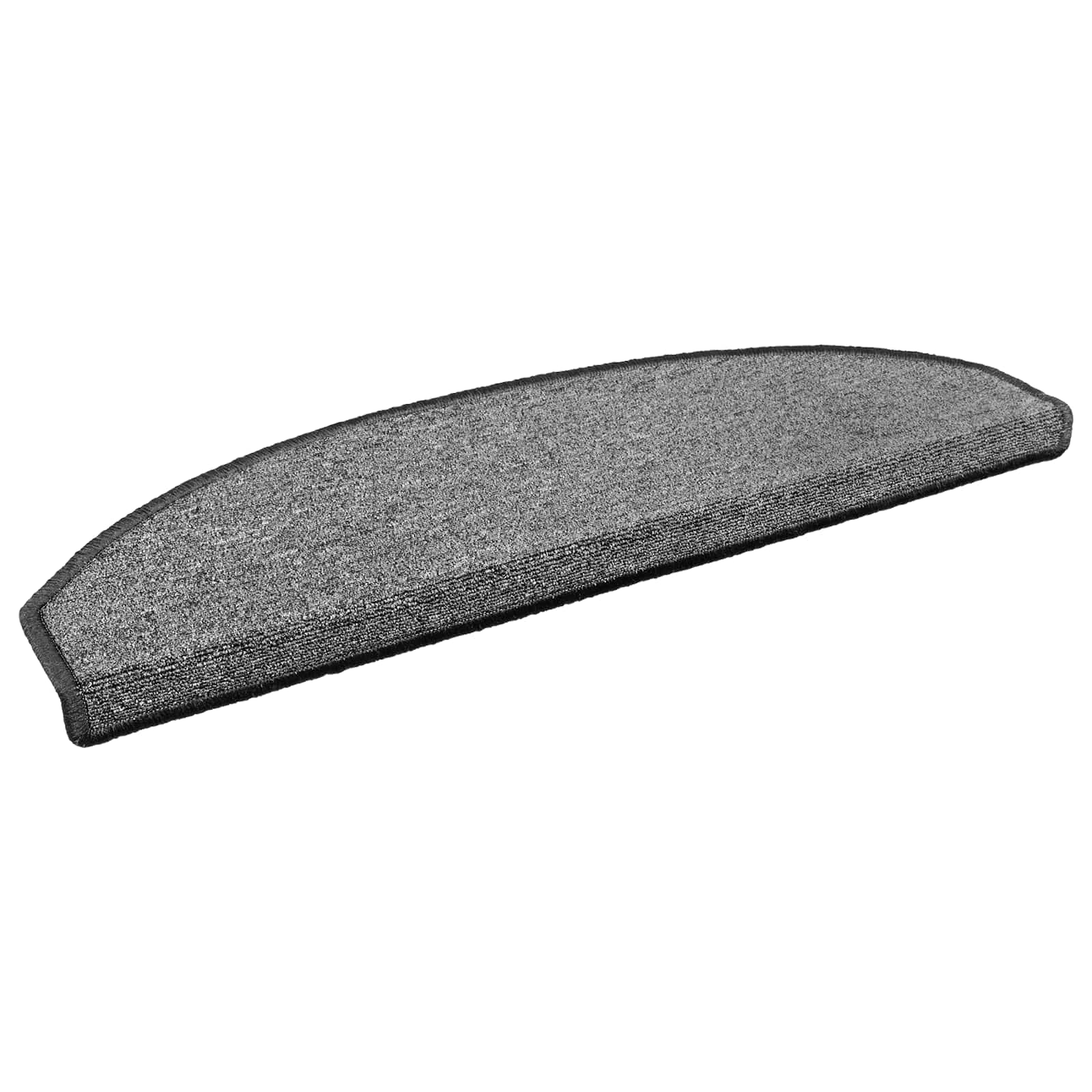 vidaXL Samoprzylepne maty na schody Półokrąg 15 pcs ciemnoszary
