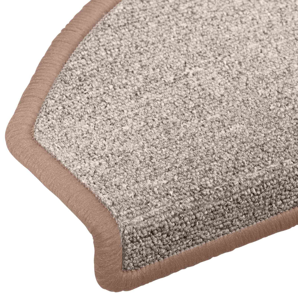vidaXL Samoprzylepne maty na schody Półokrąg 15 pcs Jasny Brąz