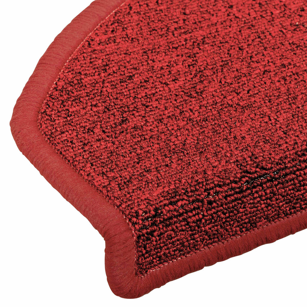 vidaXL Samoprzylepne maty na schody 15 pcs czerwony 80 x 24,5 x 3,5 cm