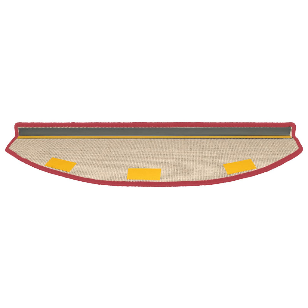 vidaXL Samoprzylepne maty na schody 15 pcs czerwony 80 x 24,5 x 3,5 cm