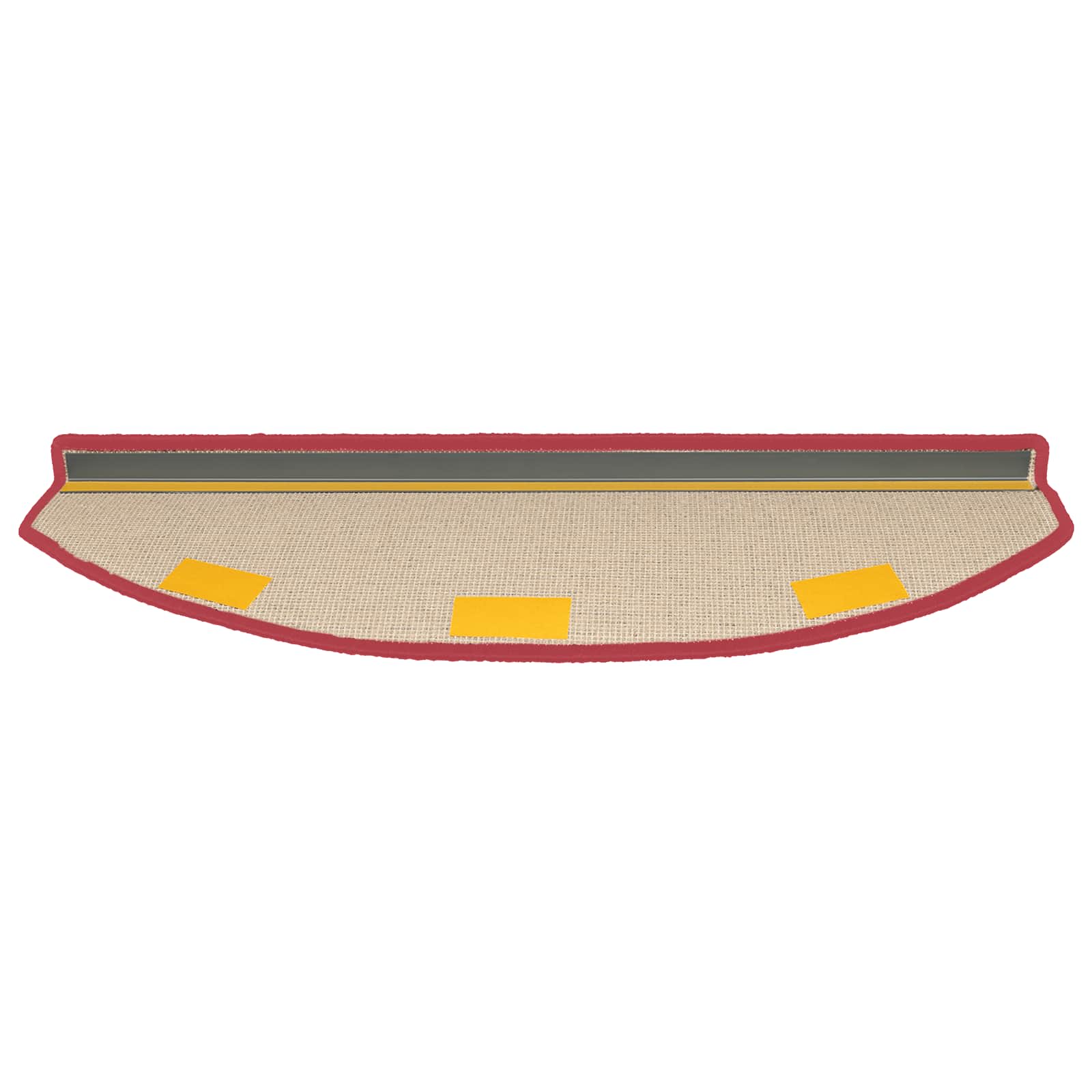vidaXL Samoprzylepne maty na schody 15 pcs czerwony 80 x 24,5 x 3,5 cm