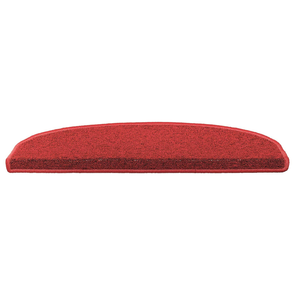 vidaXL Samoprzylepne maty na schody 15 pcs czerwony 80 x 24,5 x 3,5 cm