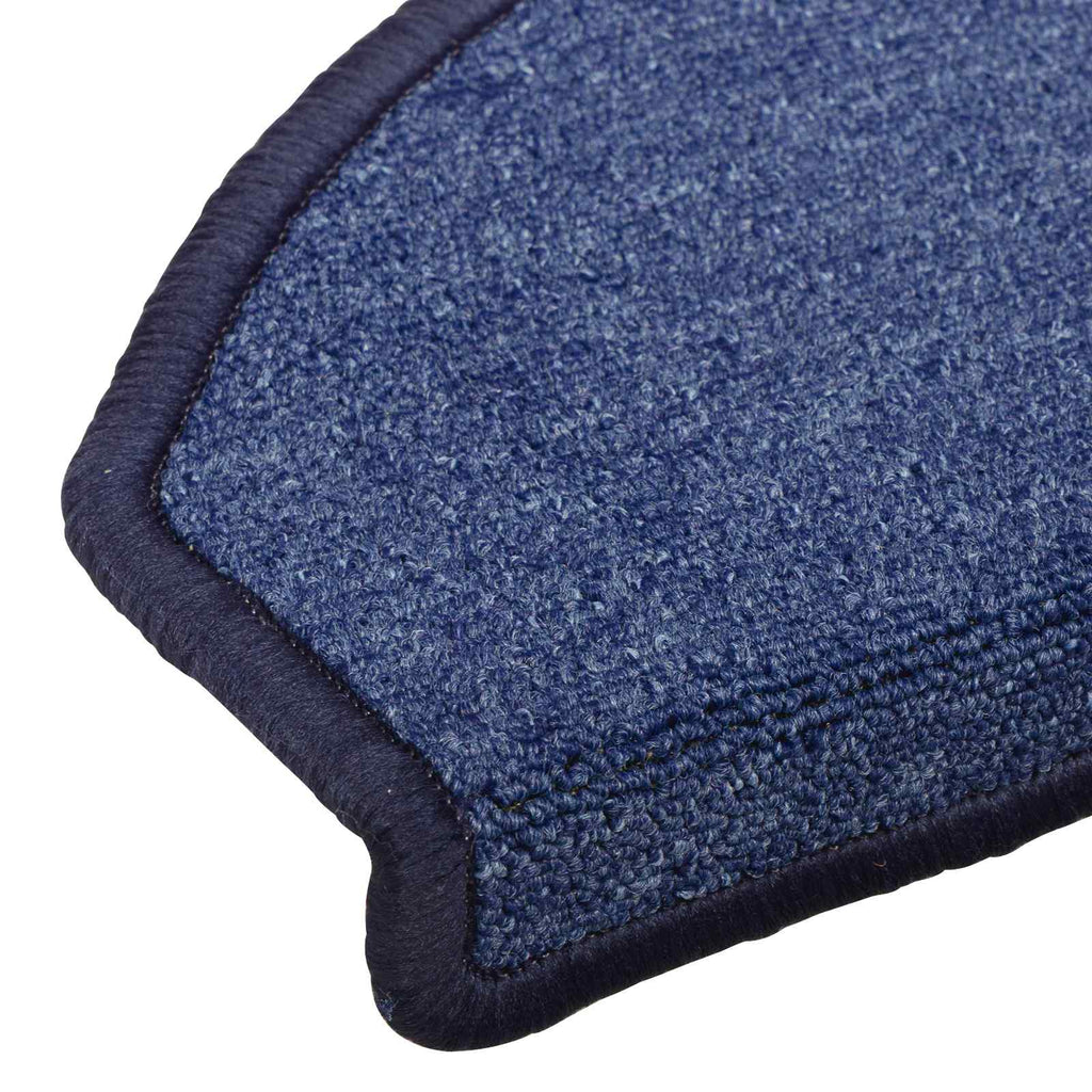 vidaXL Samoprzylepne maty na schody Półokrąg 15 pcs niebieski